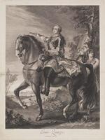 KG 13014
<br/>
Ruiterportret van Lodewijk XV.
<br/>
<em>Thomassin, Simon Henri (1687-1741)</em>